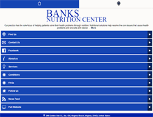 Tablet Screenshot of banksnutrition.com
